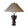 Bronze and metal lamp