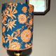 Lampe en laiton et abat-jour Casal