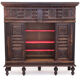 Vintage neo-breton sideboard in solid oak, 1880