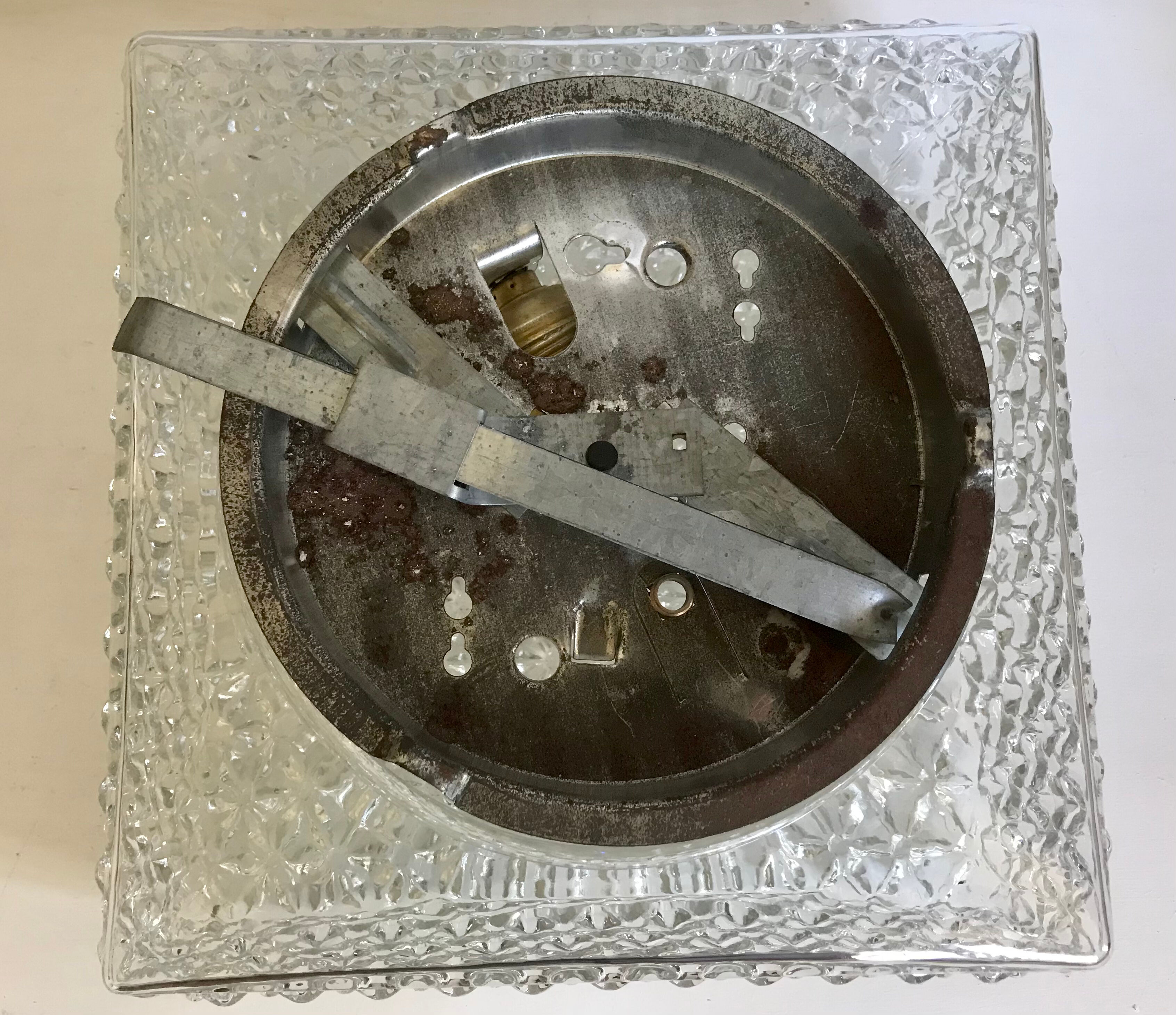 Glass ceiling light 23x23