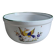 Saladier vintage faïence blanche oiseau exotique style Moustiers