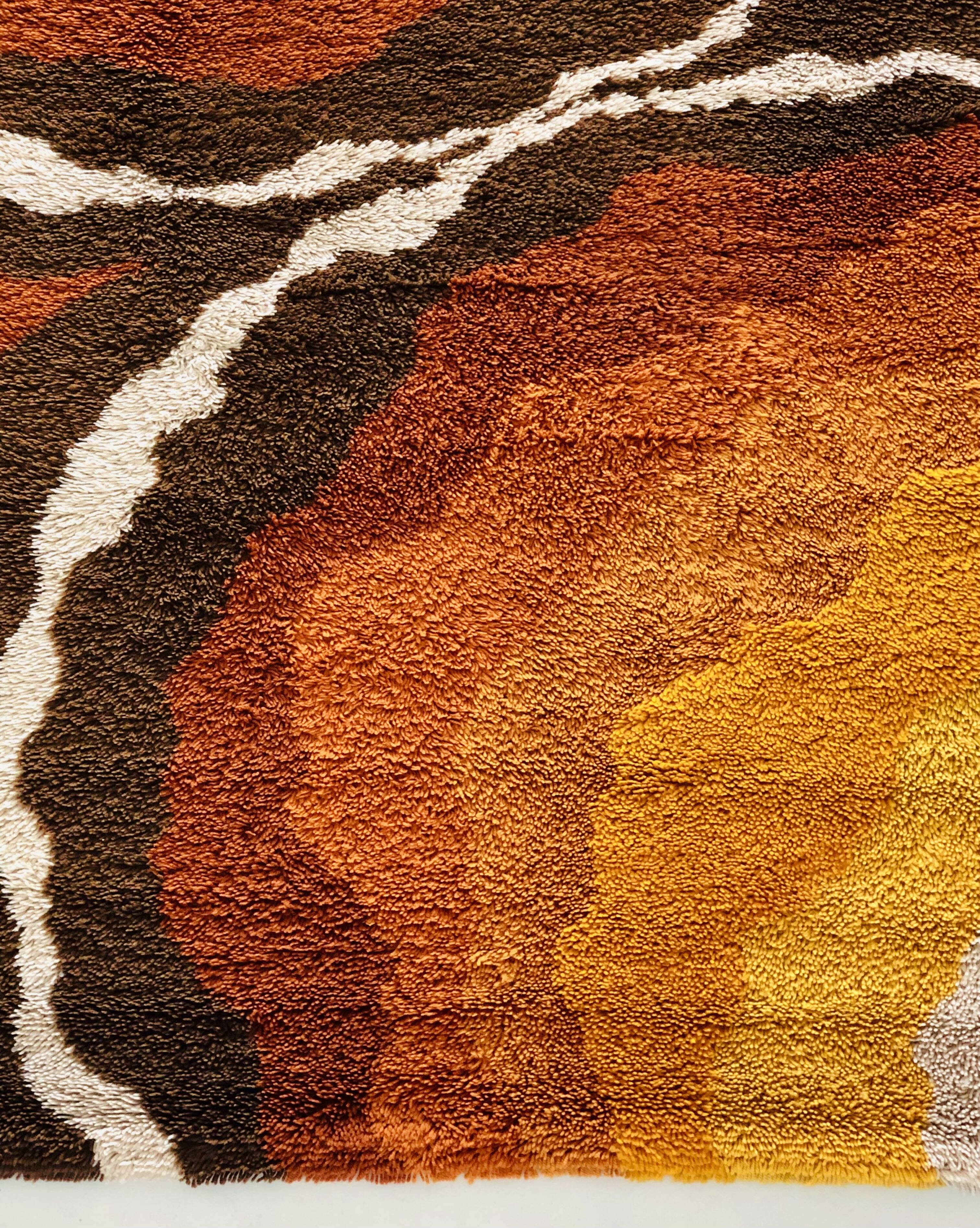 Vintage wool rugs , Italy 70s