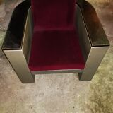 Set f 2 vintage club chairs and table