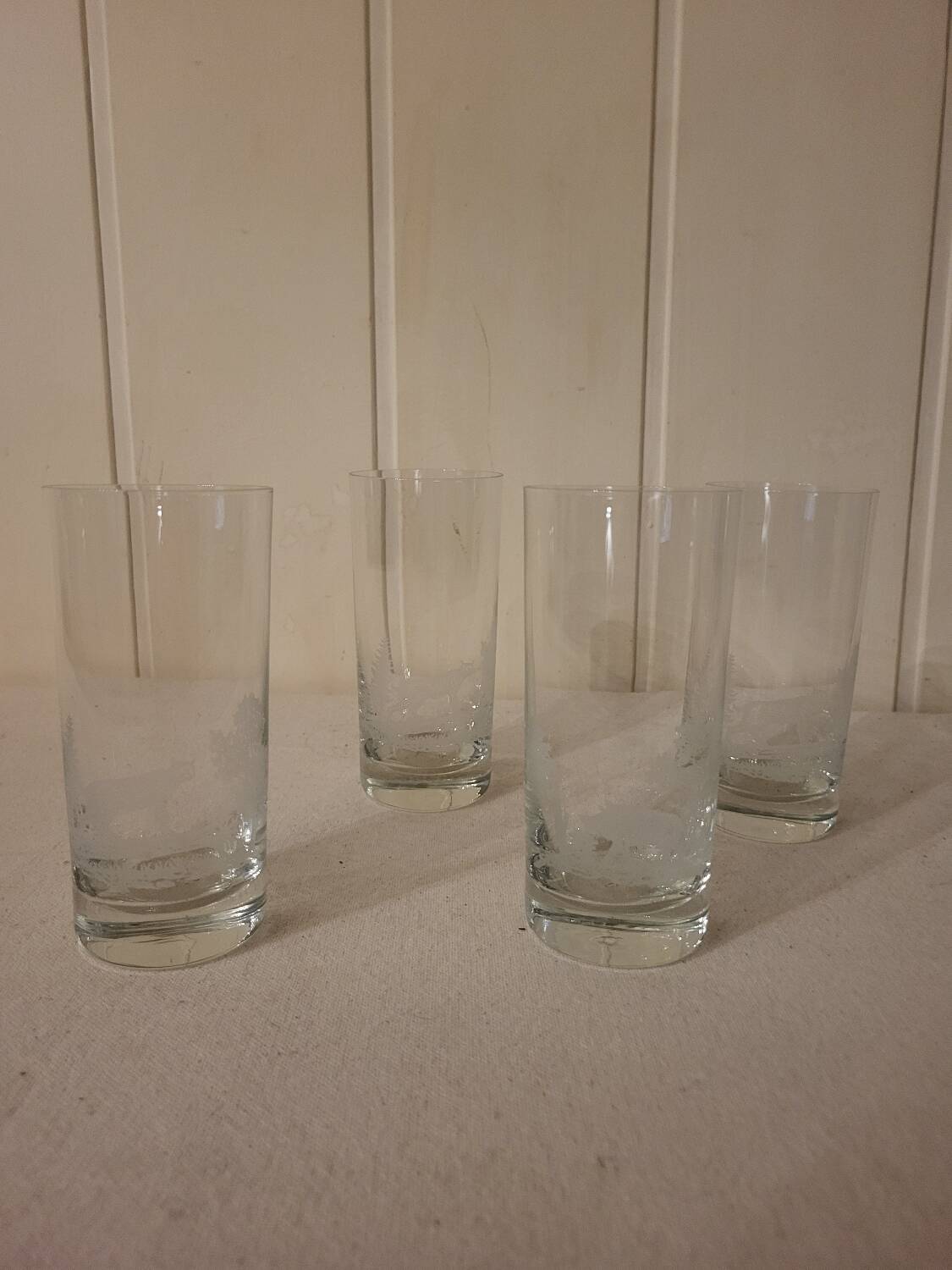 Grands verres en cristal krosno