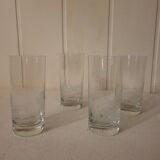 Grands verres en cristal krosno