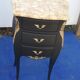 Pair of black bedside tables