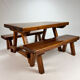 Table et de deux bancs, années 1960