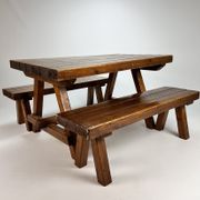 Table et de deux bancs, années 1960