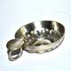 Vintage tastevin cup in silver metal Lutz Dijon 7.5 cm