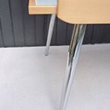 Wood and glass dining table