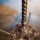 Lampe bronze et laiton art nouveau 1900 a 30s