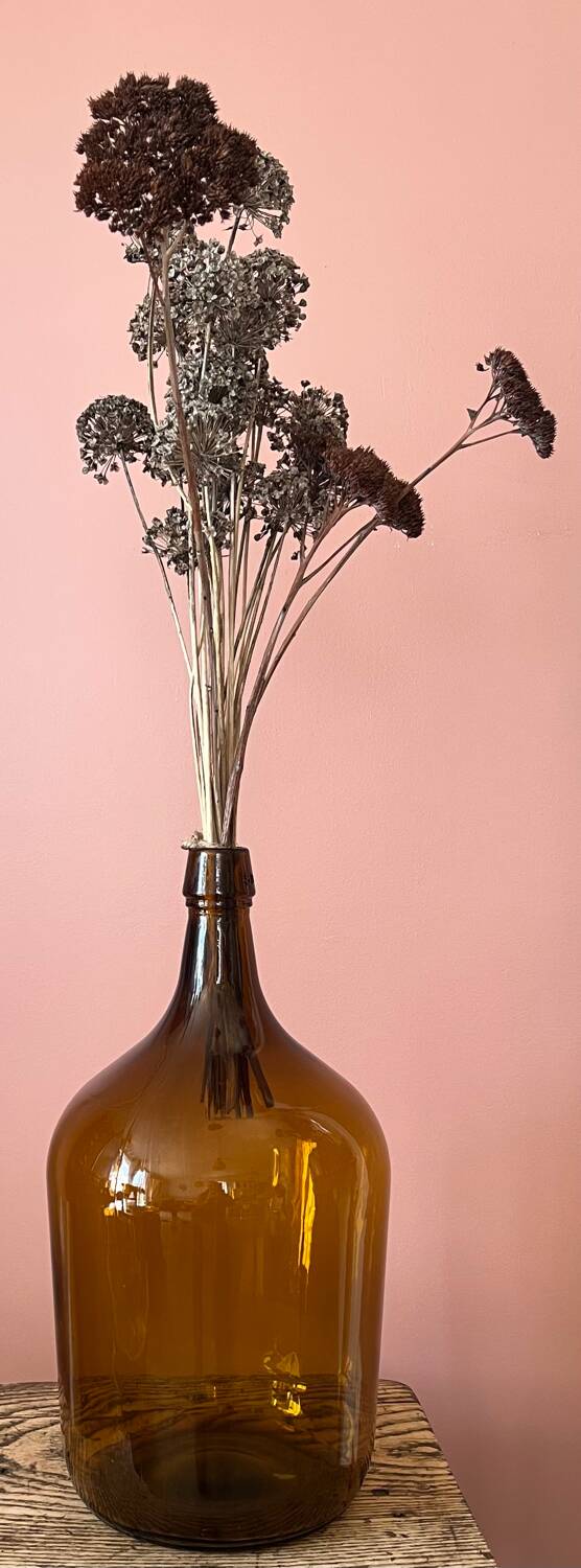 2L amber demijohn