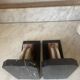 Pair of marble and onyx Art Deco bookends