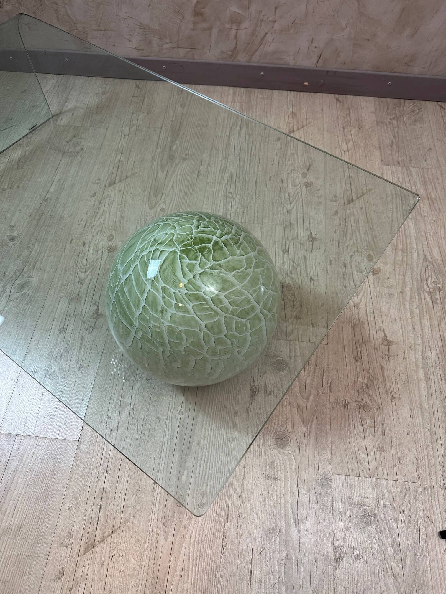 Reflex glass coffee table