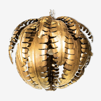 Golden metal palm chandelier 70