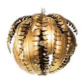 Golden metal palm chandelier 70