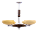 1950s Art Deco chandelier, Poland.