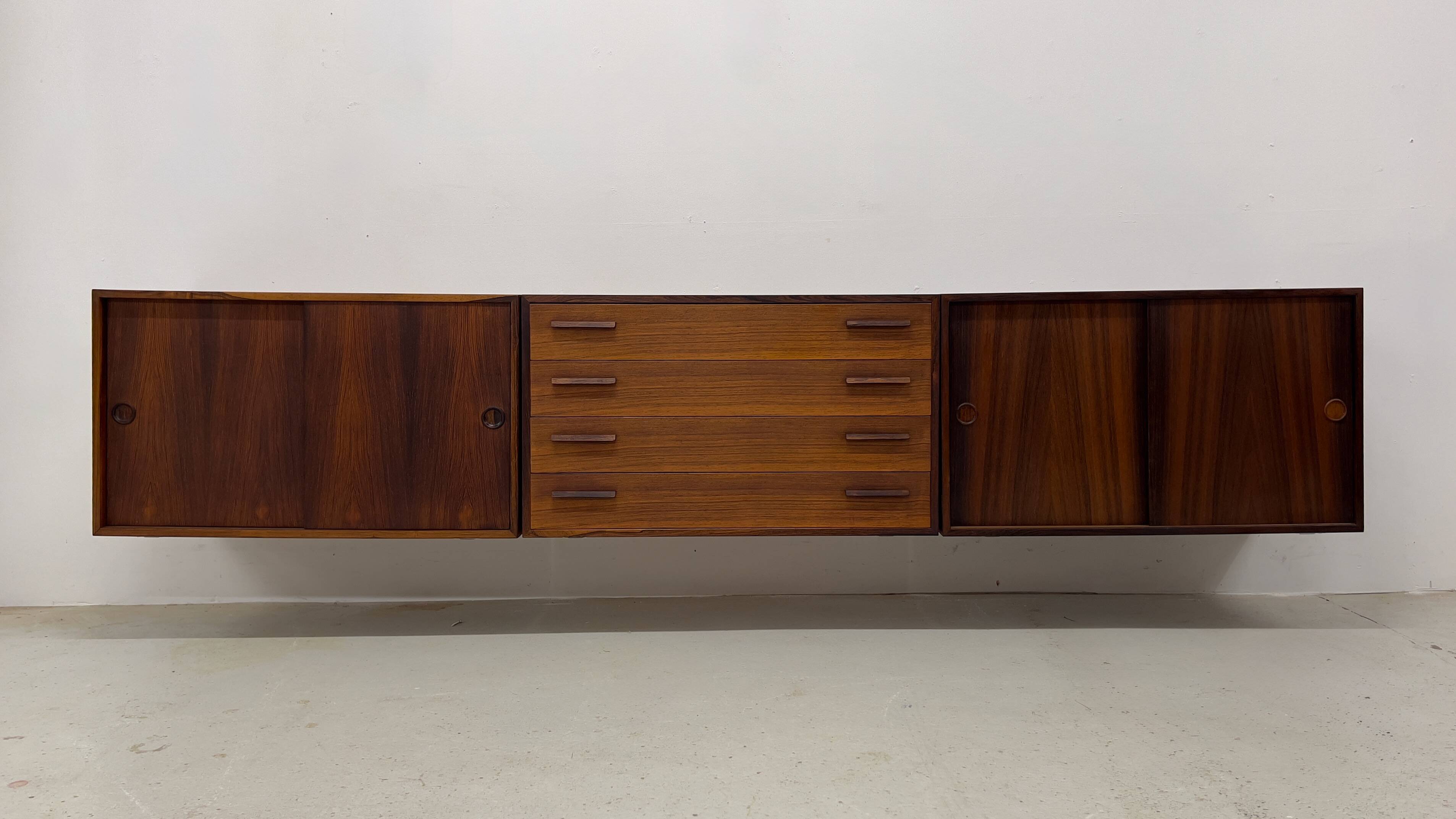 Enfilade murale par Kai Kristiansen pour Feldballes, 1960