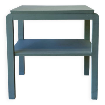 Table basse en pistache des années 60.