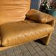 Beautiful Cassina Maralunga 2-seater in camel light patinated natural leather.