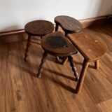 Set of 4 mismatched stools
