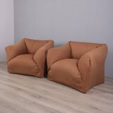 PAIR OF VINTAGE 1970S “TENTAZIONE” ARMCHAIRS DESIGNED BY MARIO BELLINI FOR