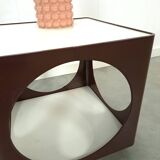 Table d'art Kubus Space Age Bruine