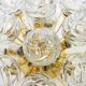 sectacular Sputnik ceiling lights with glass snowballs by Doria, Germany, 1970s.