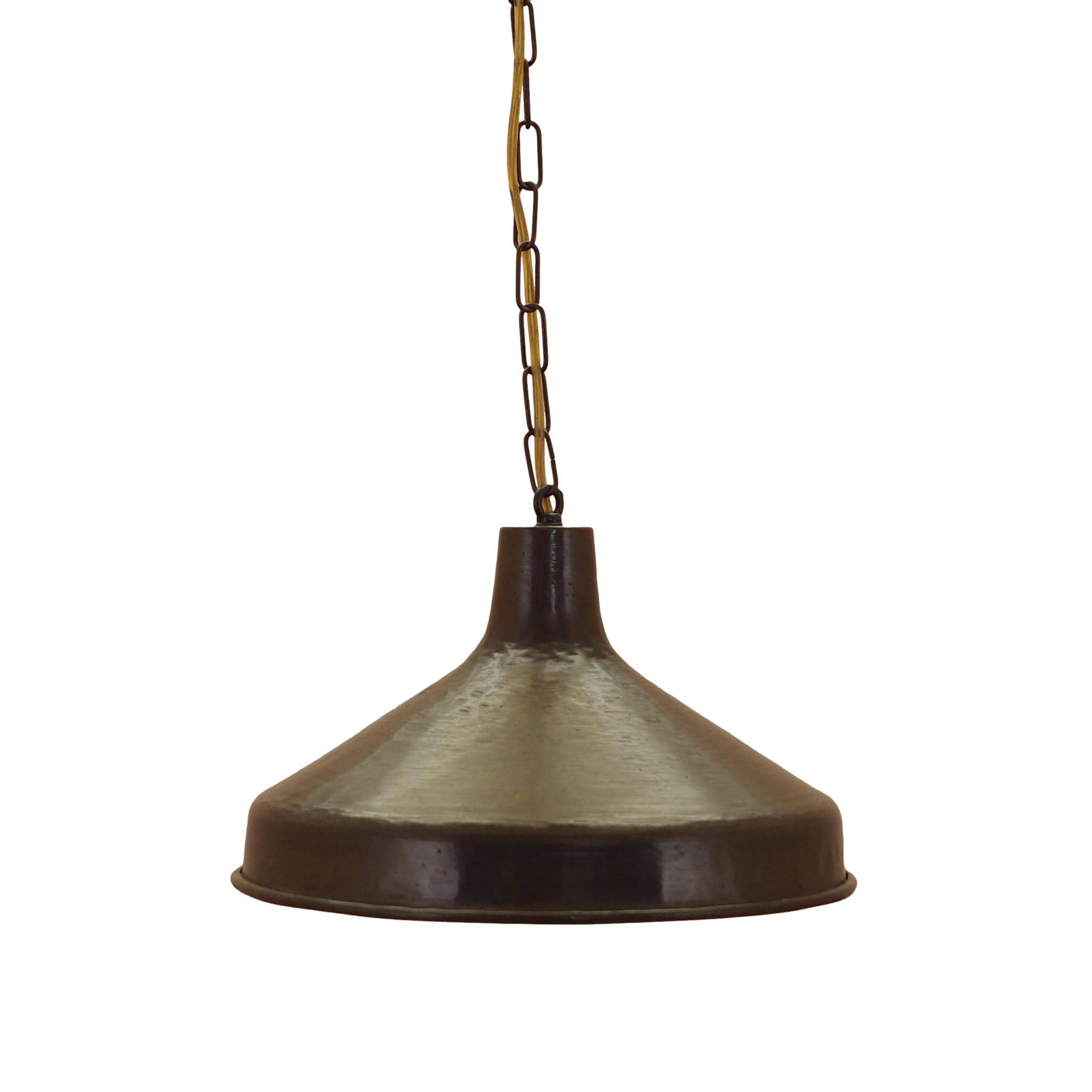 Brass pendant lamp from Denmark, industrial style, 1960s
