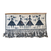 Vintage Gobelin /Tapestry/Kelim, swedish, wool hanging, handmade, 1960s