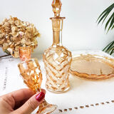 Amber glass liquor service