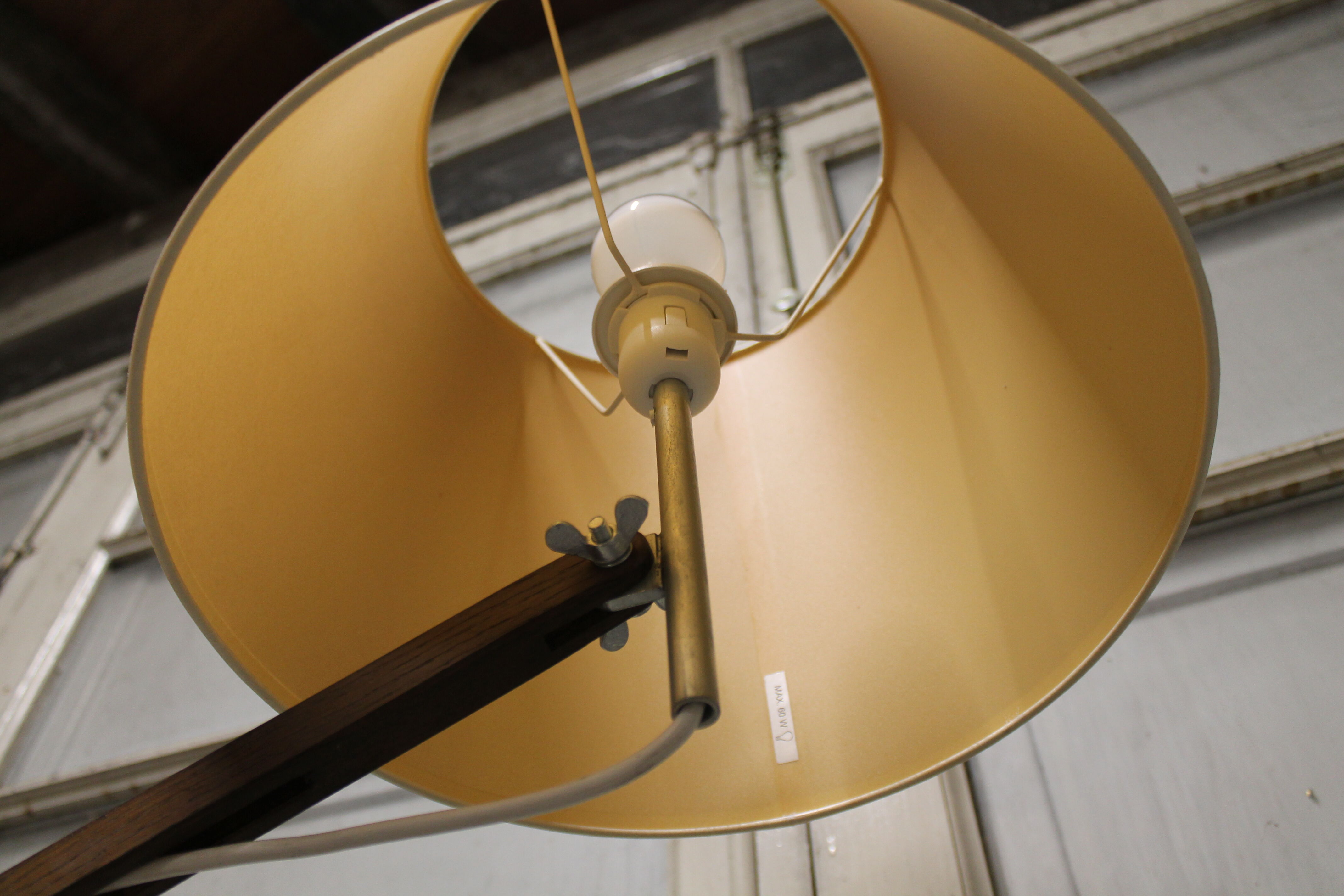 Scandinavian wooden lamppost