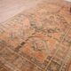 Terracotta Vintage Moroccan Rug 199 x 342 cm, Berber Handmade Wool Rug boho