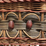 70s wicker and rattan hairdresser