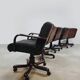 Vintage swivel office desk chair 'Chocolat brown'