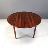 Table à manger extensible vintage en palissandre, années 1960