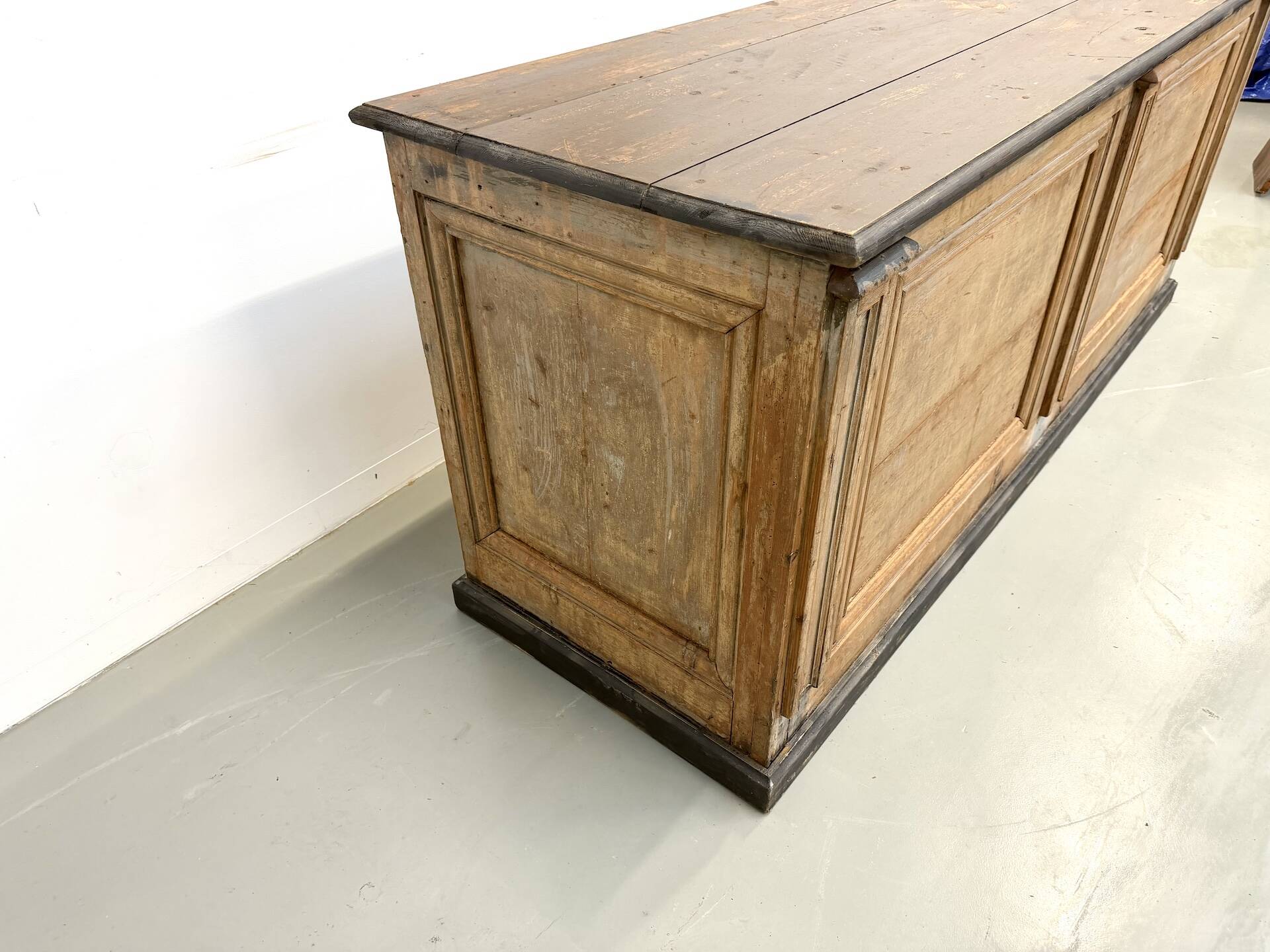 Large Antique Pine Trading Counter
