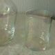 Night service in glass carafe and nacre effect glass.