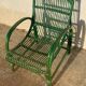 Fauteuil rotin vert
