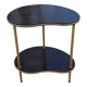 Double-top bedside table in golden rosewood