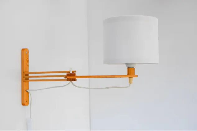 Mid-century Modern Scandinavian Accordion Wall Lamp, 1970s