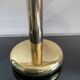 Vintage lamp in gold metal and smoked glass