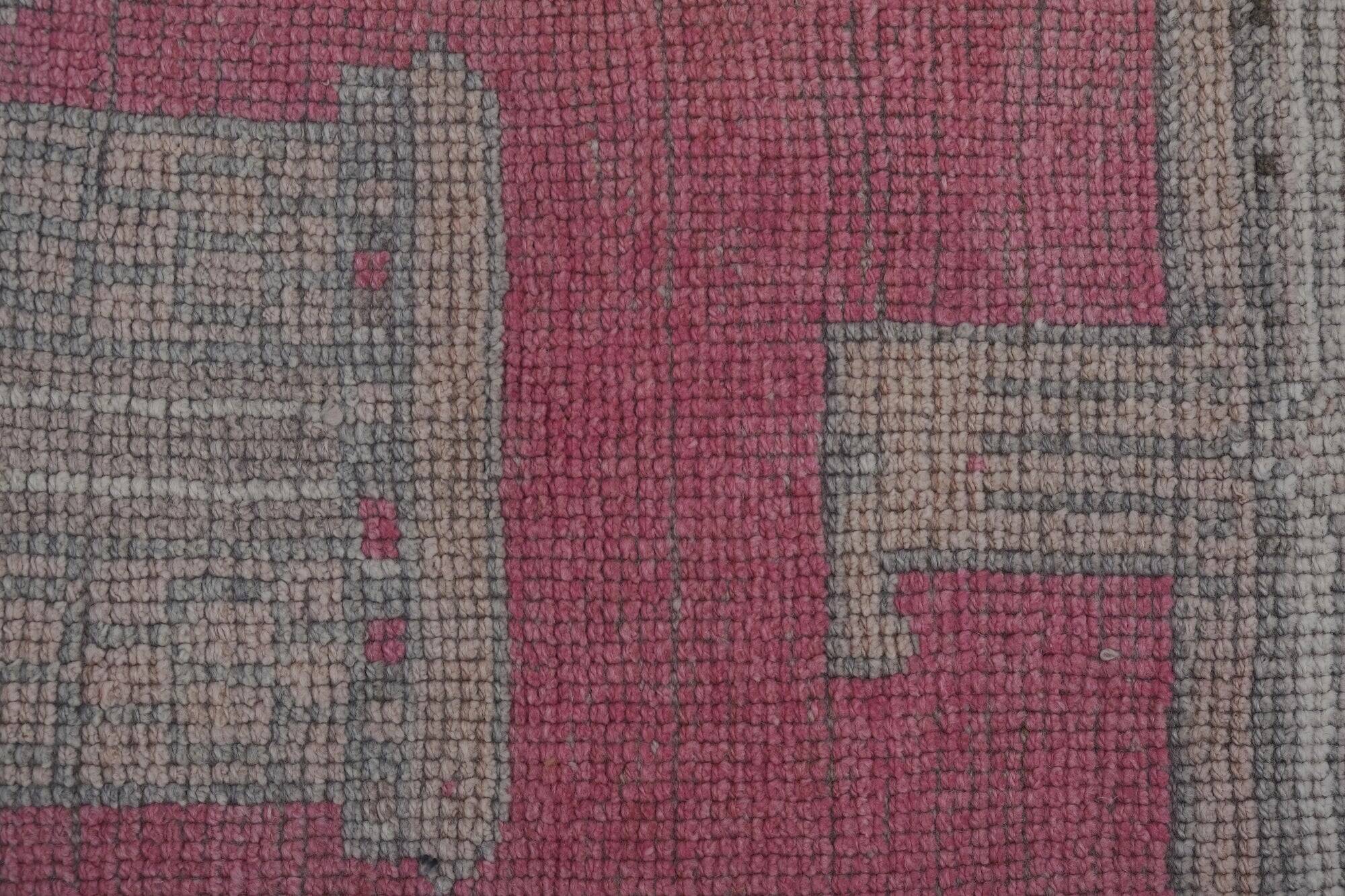 Vintage Turkish hallway rug 99x385 cm