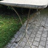 Dining garden of wood and wrought iron early twentieth