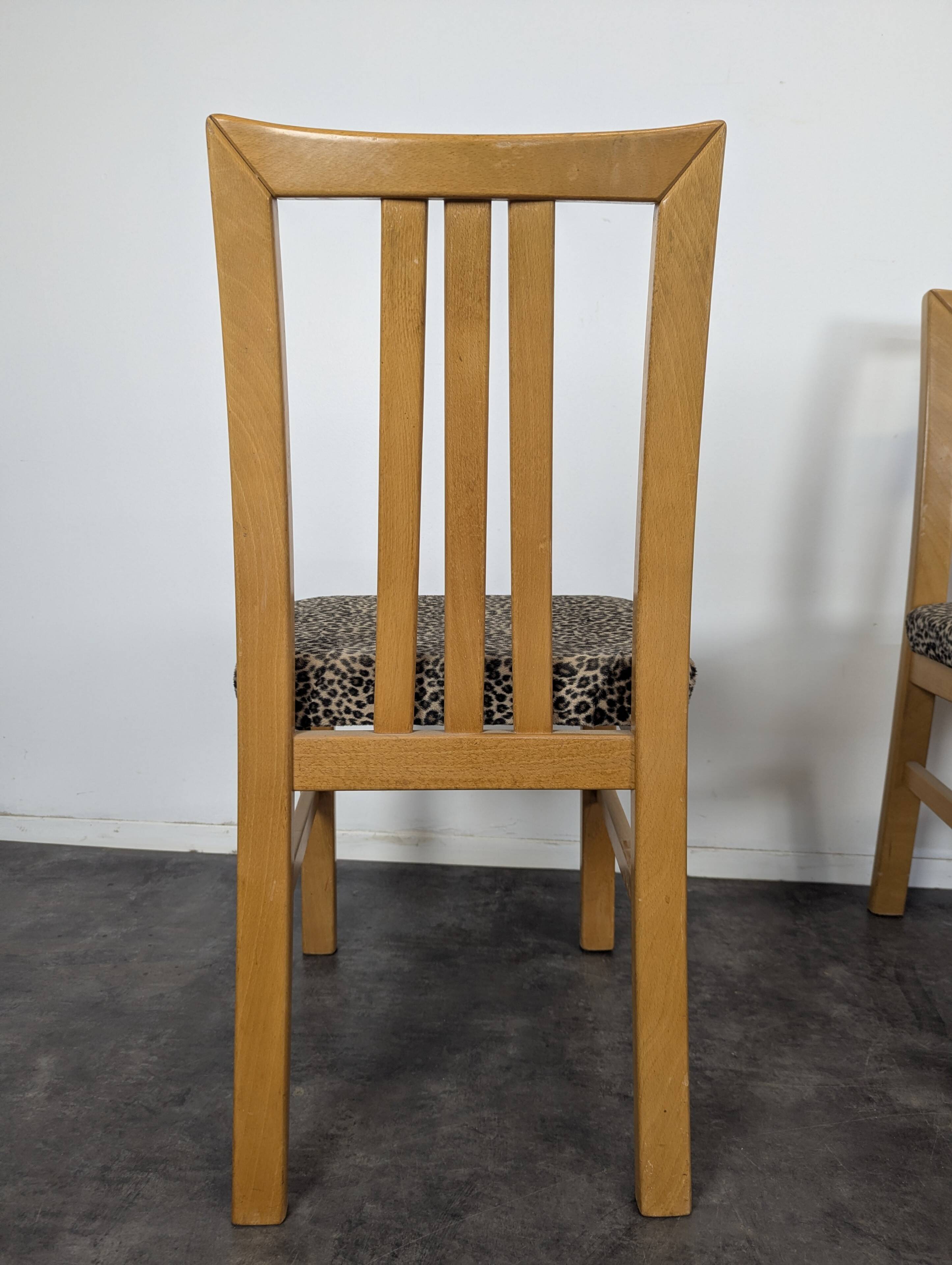 Série de 4 chaises design Italien