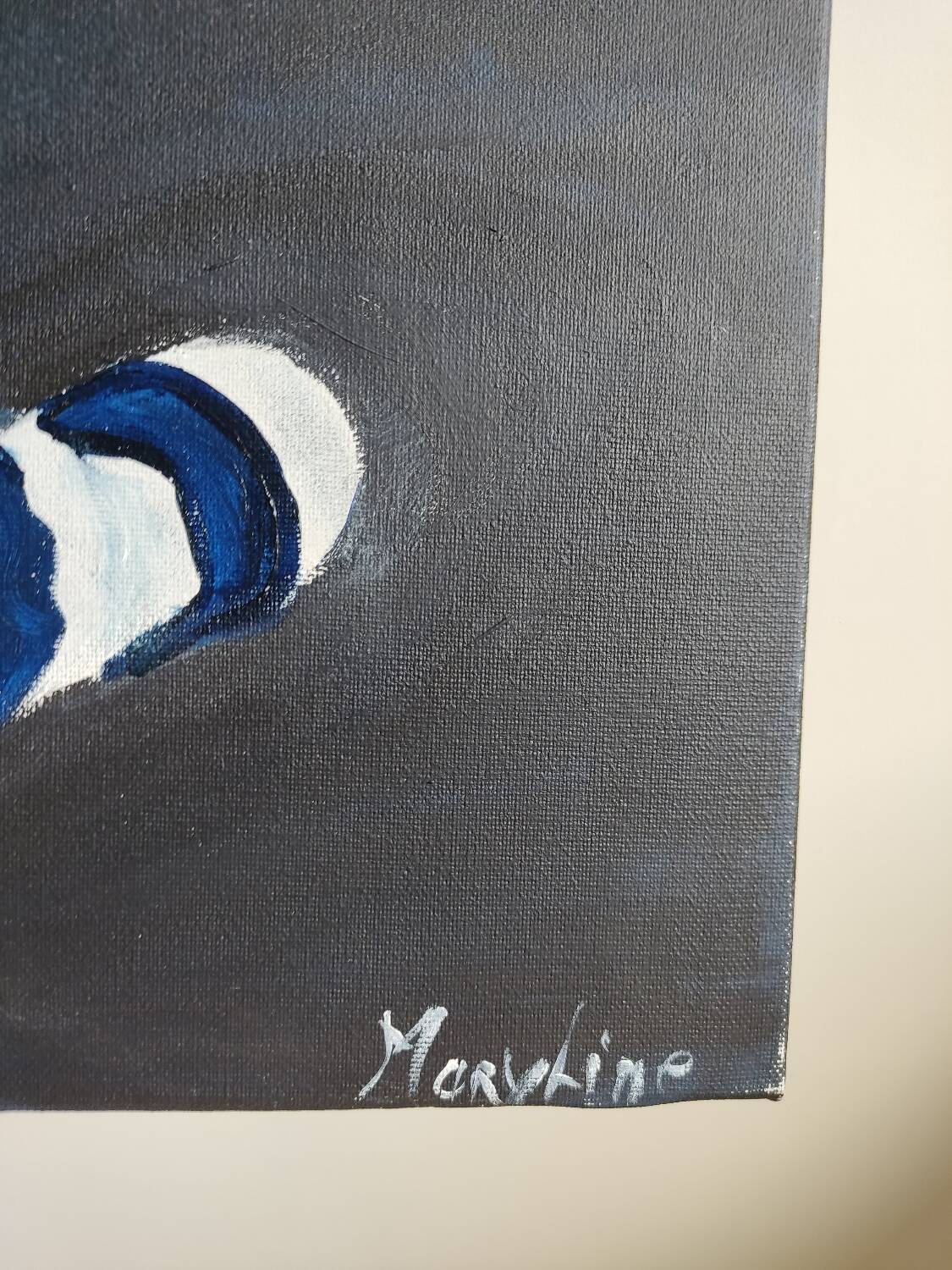Tableau panthère blanche