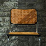 Pair of black Cesca chairs B32 Marcel Breuer