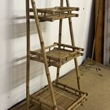 Folding bamboo shelf