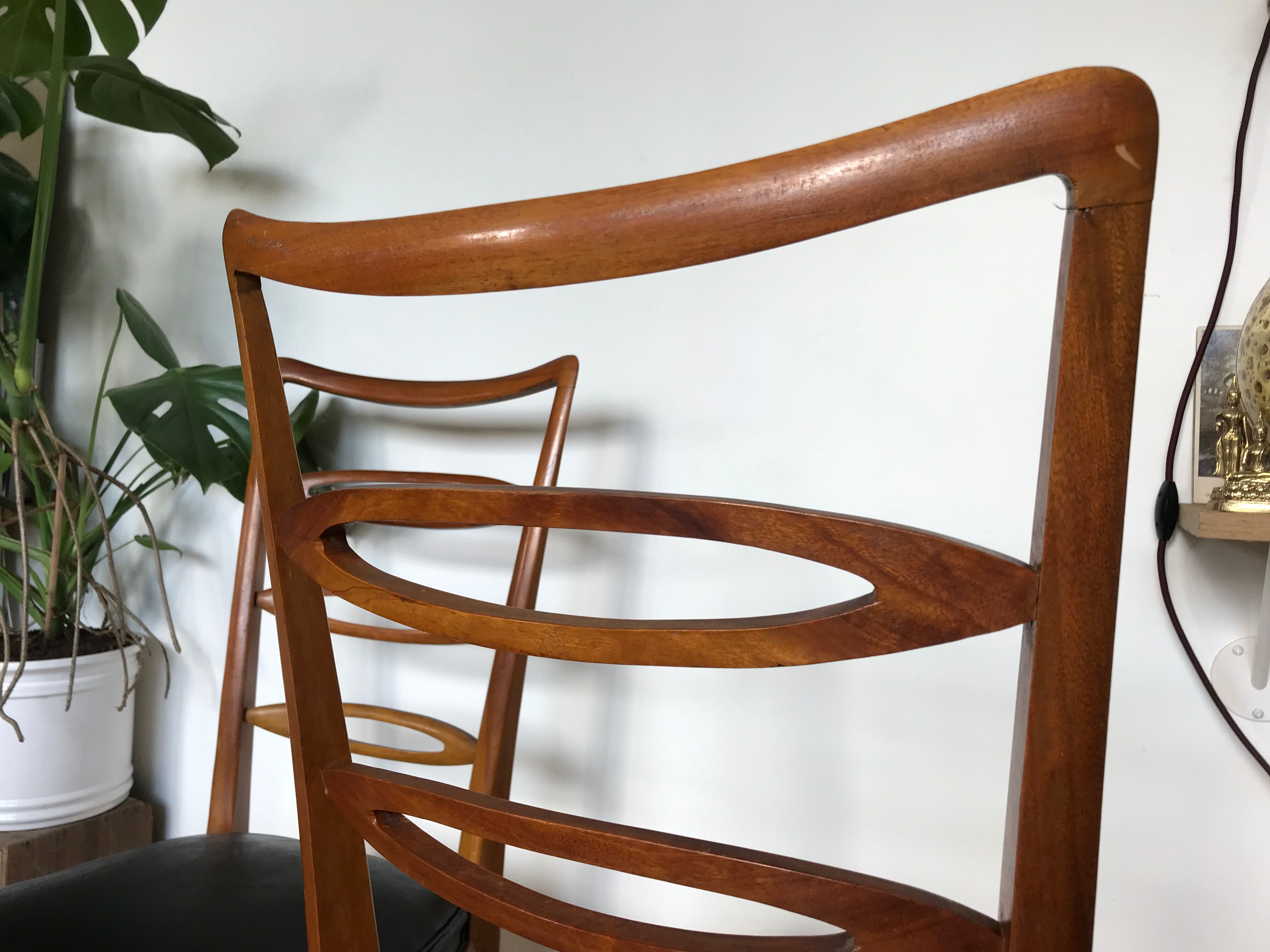 Pair of wooden chairs