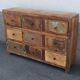 Commode en bois 9 tiroirs